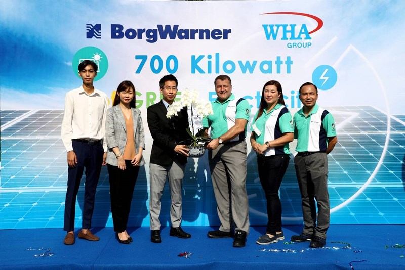 WHAUP – BorgWarner ผนึกกำลังลดโลกร้อน  เปิดโครงการพลังงานสะอาด โซล่าร์ รูฟท็อป ขนาด 700 kWp