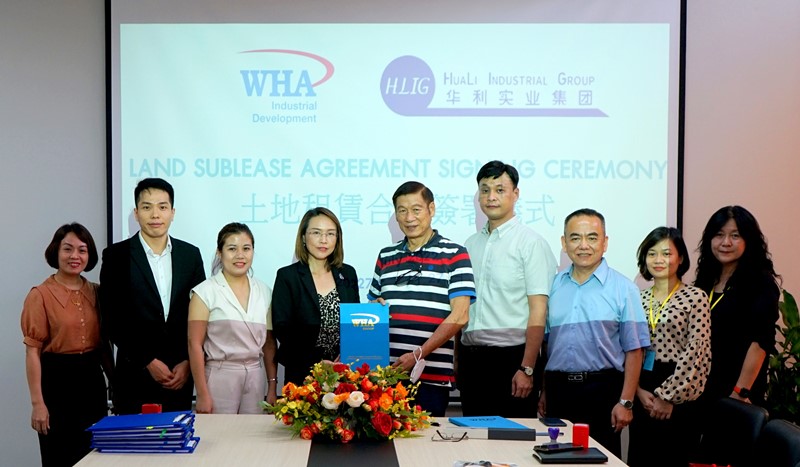 HuaLi Industrial Group Signs Lease Agreement with WHA Industrial Zone Nghe An JSC to Expand its New Manufacturing Plant