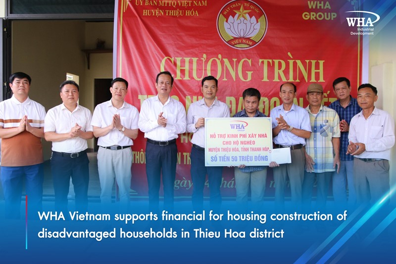 WHA Vietnam supports financial for housing construction of disadvantaged households in Thieu Hoa district