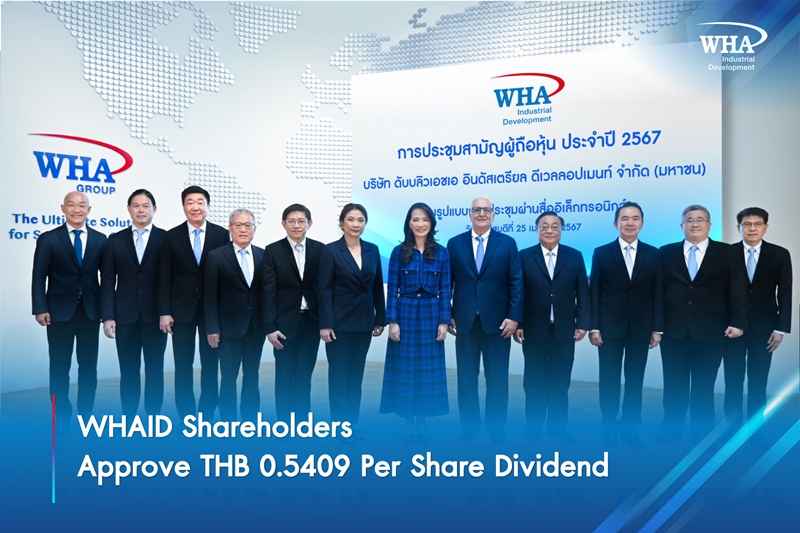 WHAID Shareholders Approve THB 0.5409 Per Share Dividend
