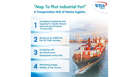 The Map Ta Phut Industrial Port Development Project, Phase 3, is considered as one of the main infrastructures of the EEC project featured by the government.