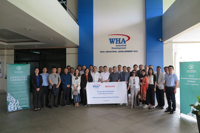 WHA Industrial Development Welcomes Executives from Chinese Banks to Eastern Seaboard Industrial Estate (Rayong)