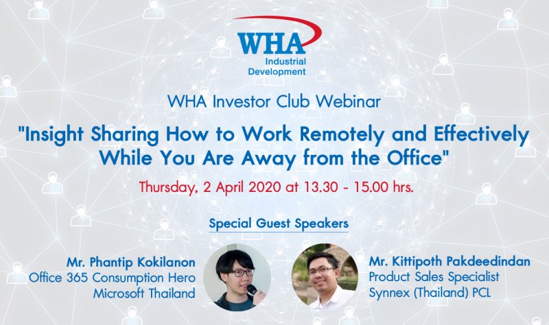 Insightful Webinar on Working Remotely  Organized for WHA ID Customers