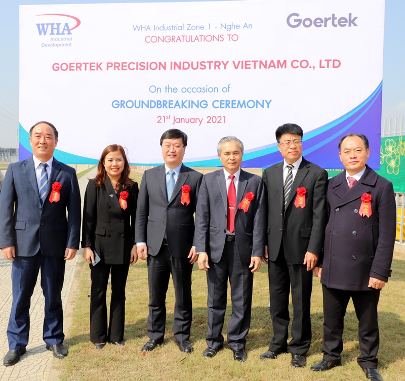 Goertek Celebrates Groundbreaking Ceremony for New Manufacturing Facility at WHA Industrial Zone 1 – Nghe An