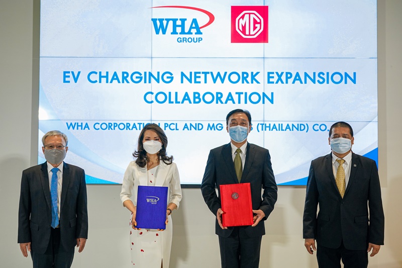 WHA Group and MG Team Up for EV Charging Stations  in WHA Industrial Estates 
