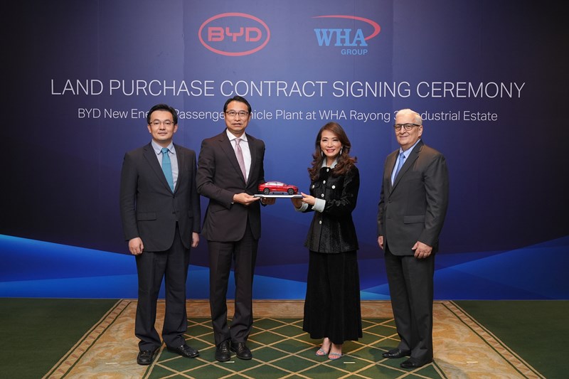 WHA Seals 600-rai Landmark Deal with BYD For First BYD New Energy Vehicles Plant in ASEAN