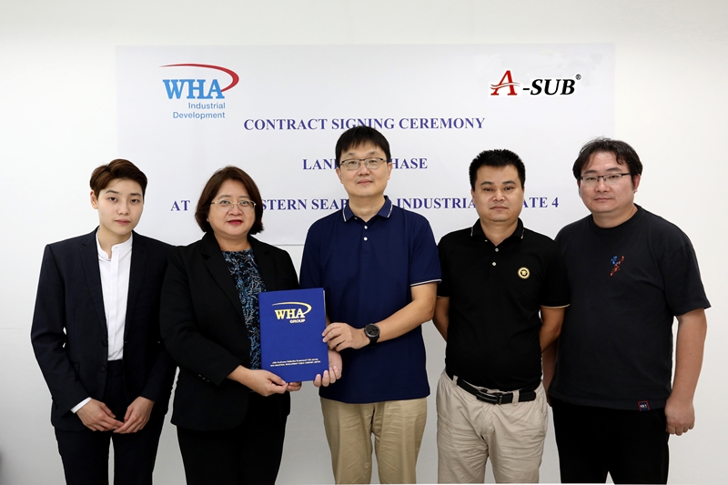 A-SUB Signs Land Purchase Agreement to Build Facility  at WHA Eastern Seaboard Industrial Estate 4 