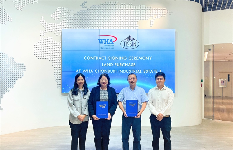 Tissin Food (Thailand) Finalizes Land Purchase Agreement  at WHA Chonburi Industrial Estate 1