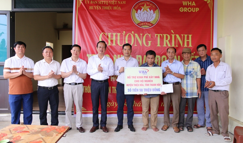 WHA Vietnam supports financial for housing construction of disadvantaged households in Thieu Hoa district