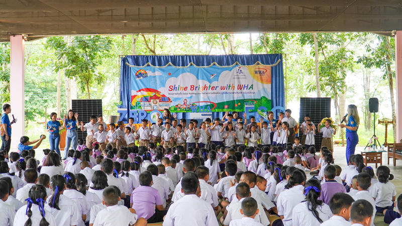 WHA Group Joins Dr. Somyos Anantaprayoon Foundation to Support Solar Rooftops Installation for School in Rayong Province Under the Shine Brighter with WHA Project