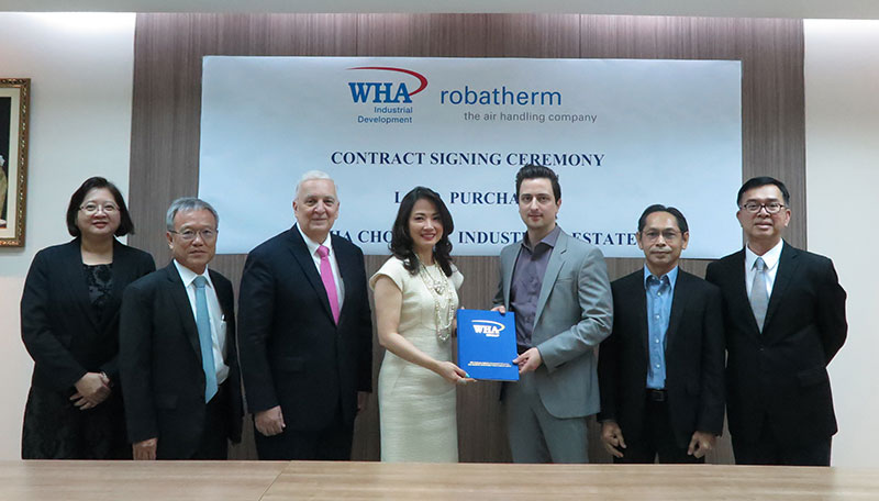 robatherm Signs WHA Chonburi Industrial Estate 2  Land Purchase Contract 
