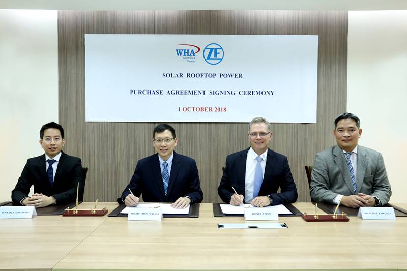 WHAUP และ ZF Lemforder ร่วมลงนามสัญญาติดตั้งระบบ Solar Rooftop 