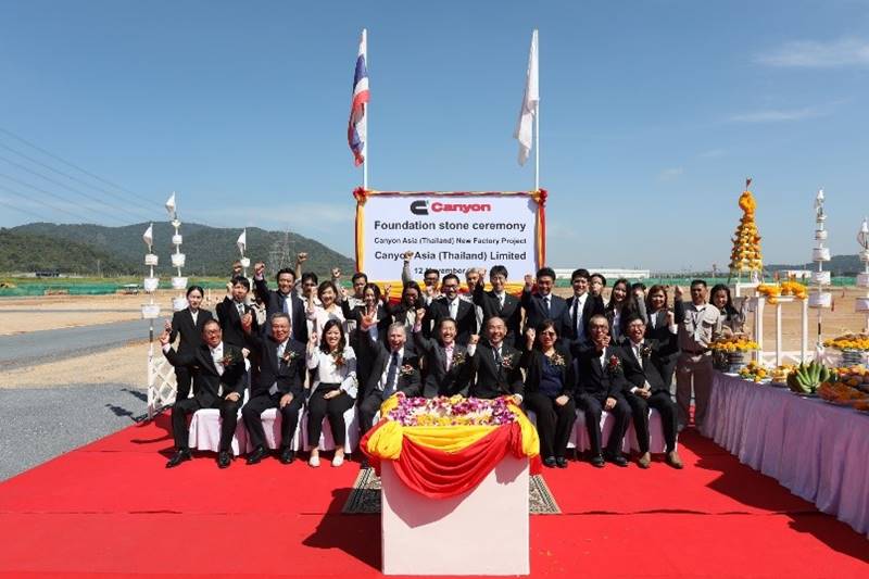Foundation Stone Laying Ceremony for Canyon Asia (Thailand) in WHA Eastern Seaboard Industrial Estate 2