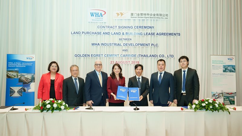 WHA Industrial Development Signs Double Deal with Chinese Investor GESAC  for Land Purchase and Ready Built Factory Lease 