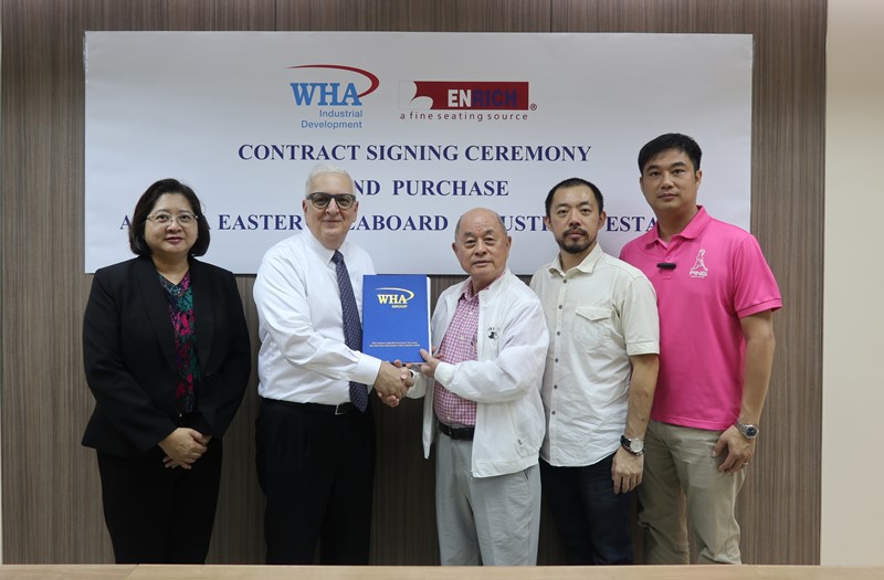 Enrich Industrial (Thai) Inks Land Purchase Contract for New Plant at WHA Eastern Seaboard Industrial Estate 2