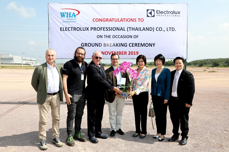Electrolux Professional (Thailand) Co., Ltd celebrating Groundbreaking ceremony for Construction of New Manufacturing facility