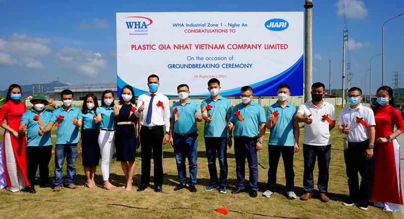  Plastic Gia Nhat Vietnam Holds Groundbreaking Ceremony  for its Manufacturing Facility at WHA Industrial Zone 1 – Nghe An