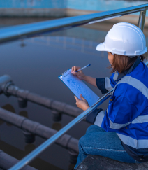 wastewater treatment plant control center